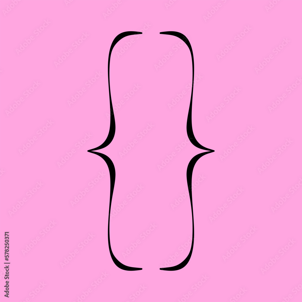 Brace icon vector. Punctuation mark, opening and closing bracket. Vector illustration