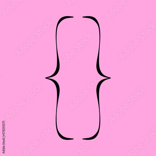 Brace icon vector. Punctuation mark, opening and closing bracket. Vector illustration
