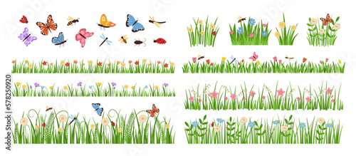 Leinwand Poster Early spring garden flowers