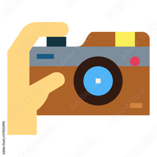 camera flat icon style