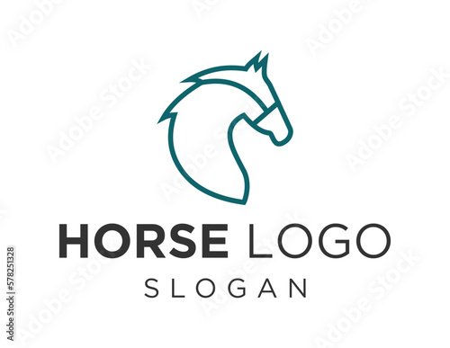 Logo design about Horse on a white background. created using the CorelDraw application.