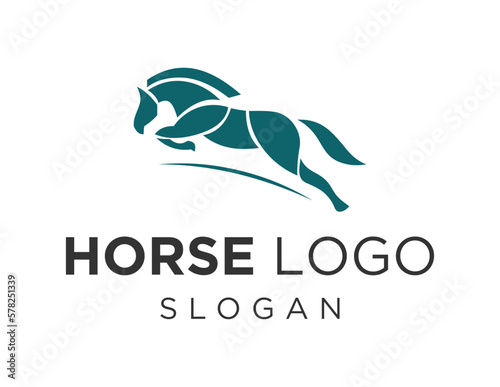 Logo design about Horse on a white background. created using the CorelDraw application.