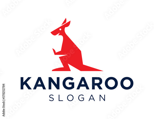 Logo design about Kangaroo on a white background. created using the CorelDraw application. photo