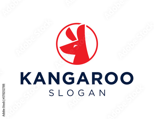 Logo design about Kangaroo on a white background. created using the CorelDraw application.