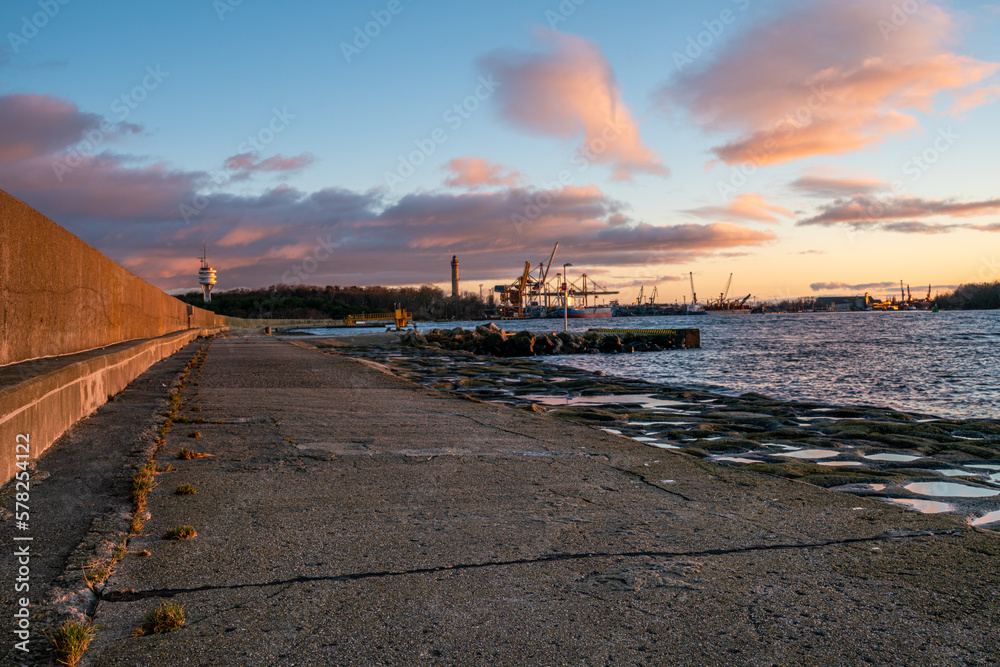 Breakwaters in Swinoujscie, Poland-the largest hydrotechnical structure in Europe