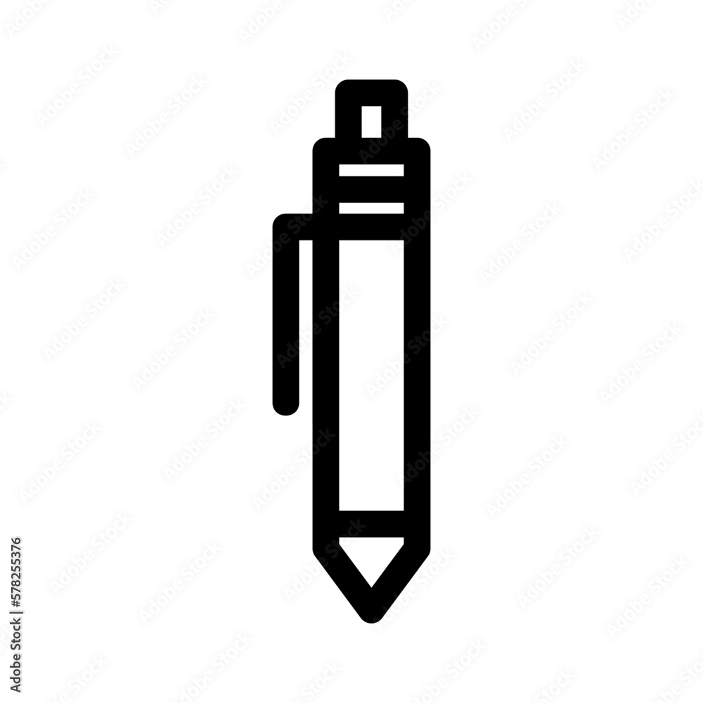 ballpoint icon or logo isolated sign symbol vector illustration - high quality black style vector icons
