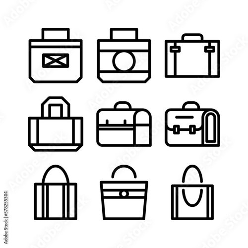 bag icon or logo isolated sign symbol vector illustration - high quality black style vector icons 