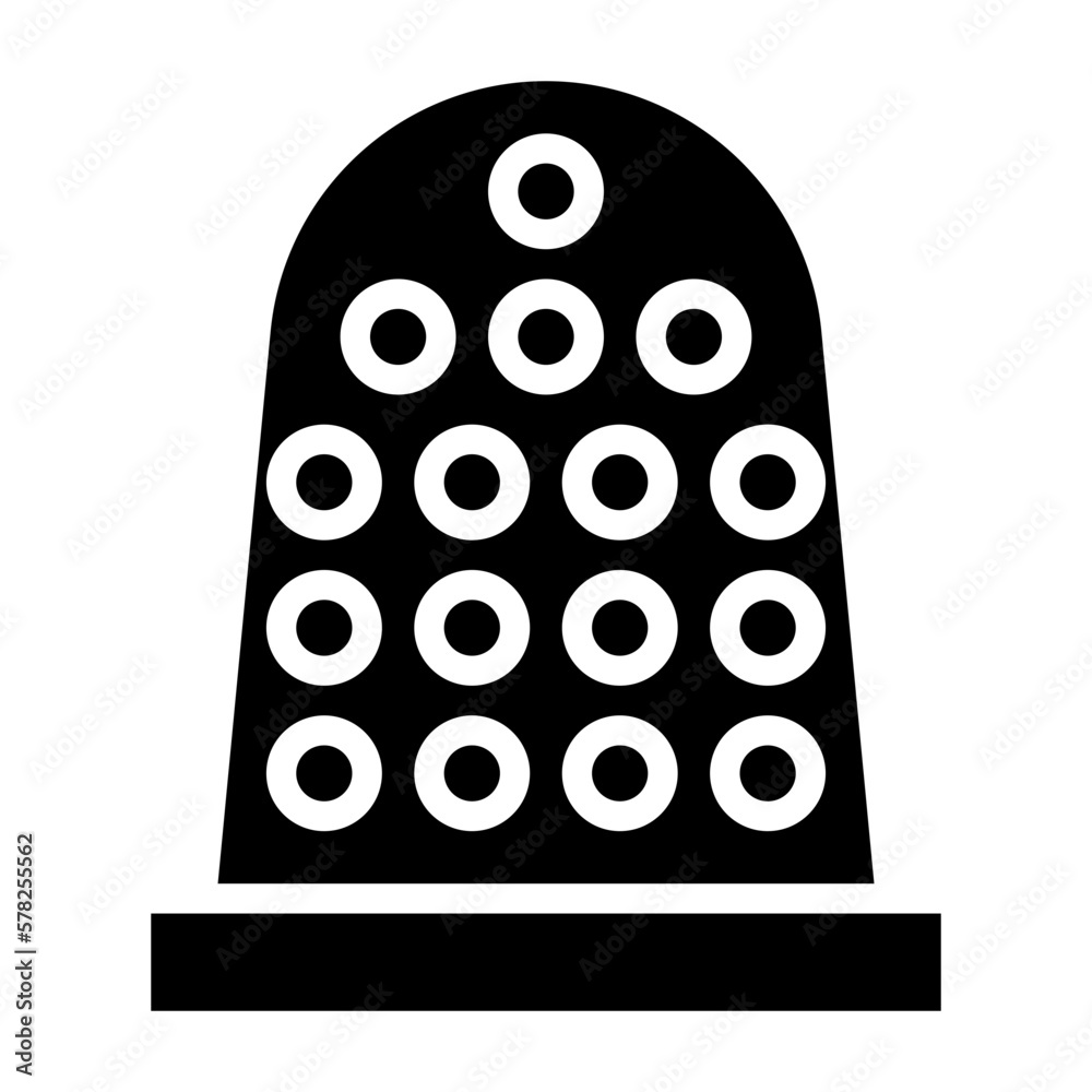 Vector Design Thimble Icon Style Vector Design Thimble Icon Style