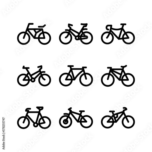 bicycle icon or logo isolated sign symbol vector illustration - high quality black style vector icons
