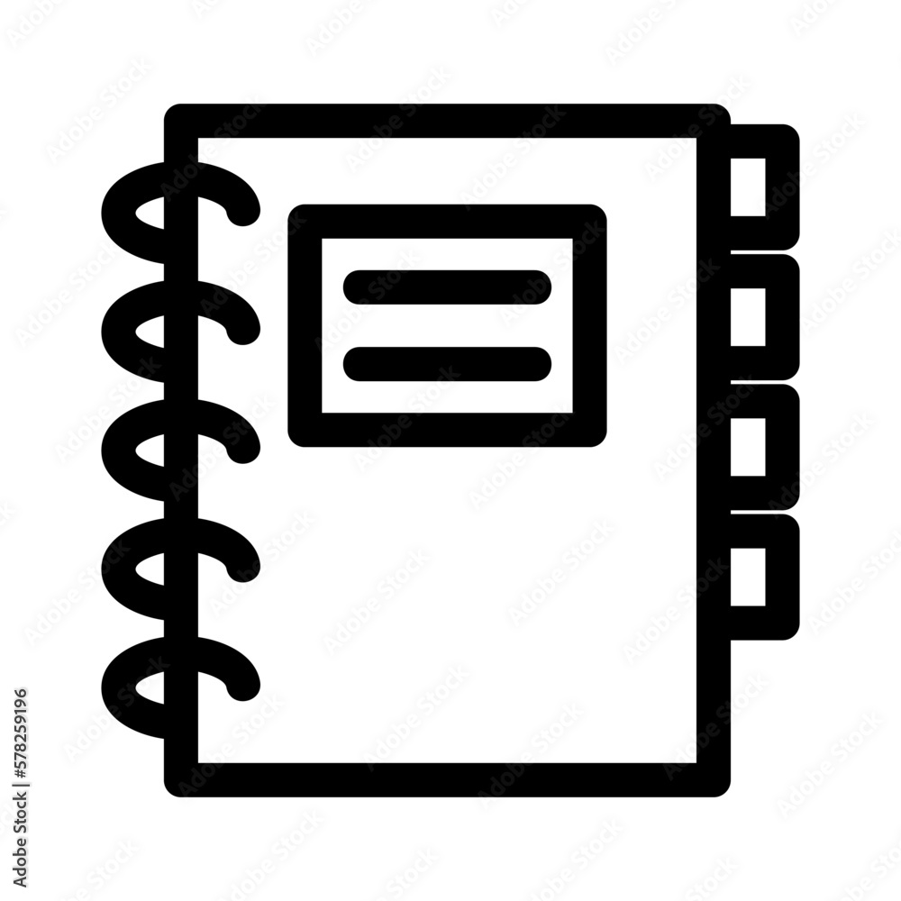 diary icon or logo isolated sign symbol vector illustration - high quality black style vector icons

