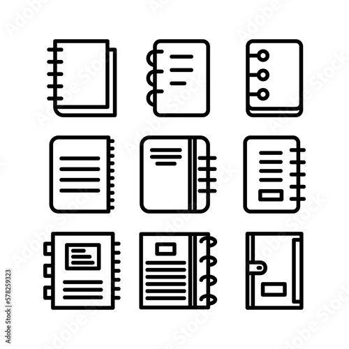diary icon or logo isolated sign symbol vector illustration - high quality black style vector icons 