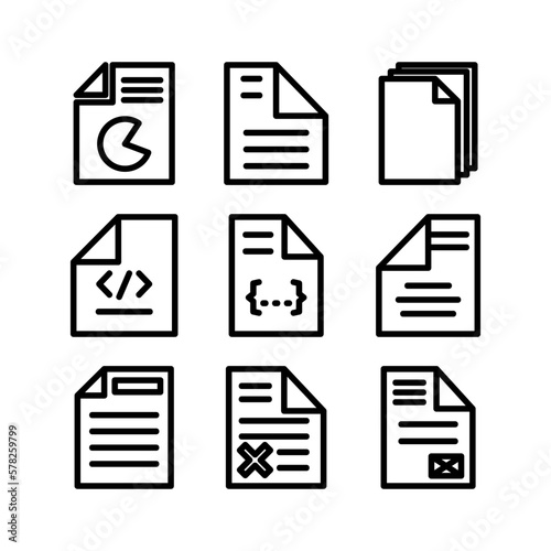 document icon or logo isolated sign symbol vector illustration - high quality black style vector icons 