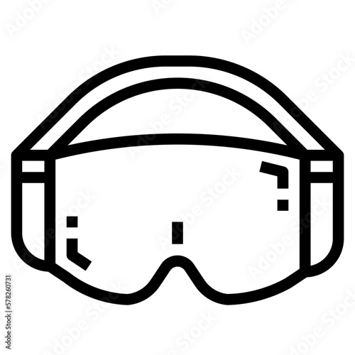 goggle line icon style