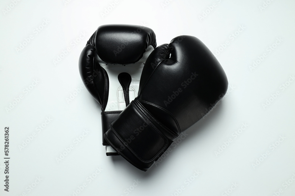 Concept of boxing and sport lifestyle with boxing gloves Concept of boxing and sport lifestyle with boxing gloves