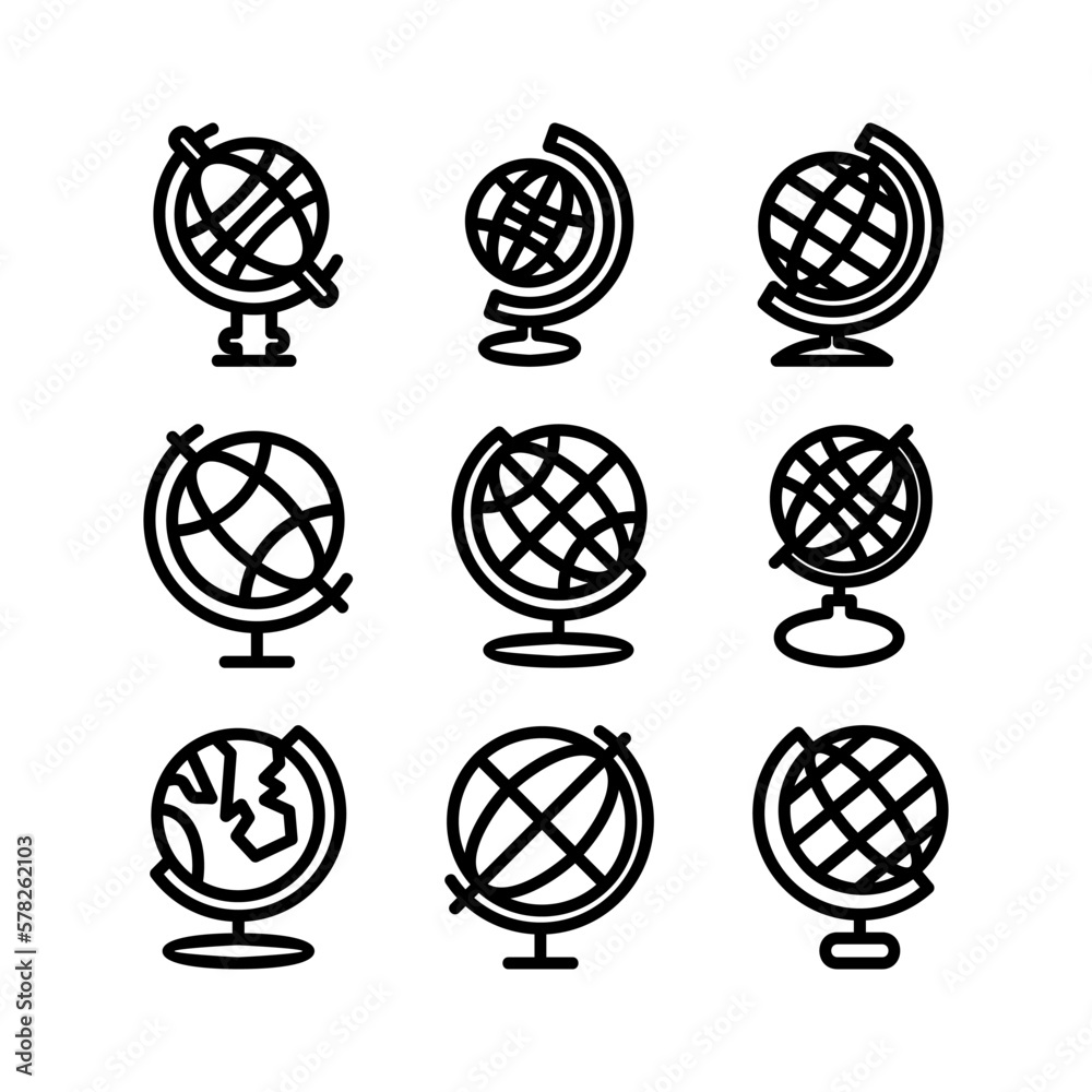 globe icon or logo isolated sign symbol vector illustration - high quality black style vector icons
