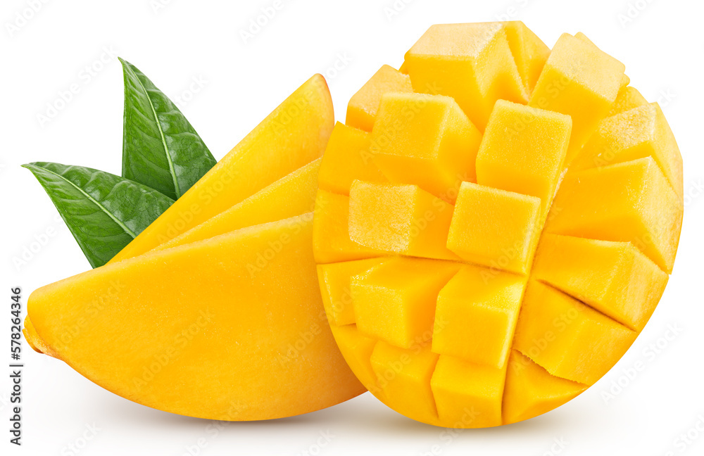 Mango isolated. Mango on white. Full depth of field. With clipping path Mango isolated. Mango on white. Full depth of field. With clipping path
