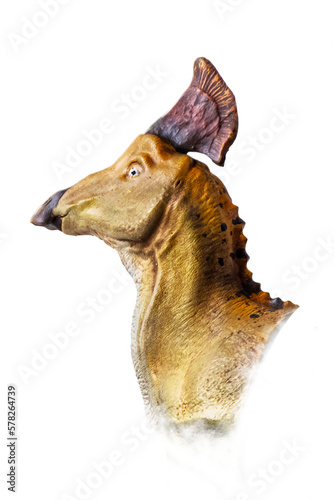 The head of  Olorotitan , dinosaur on  isolated background  . © meen_na