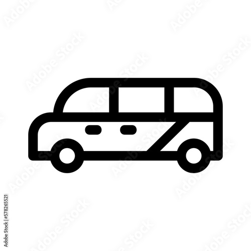 minibus icon or logo isolated sign symbol vector illustration - high quality black style vector icons
