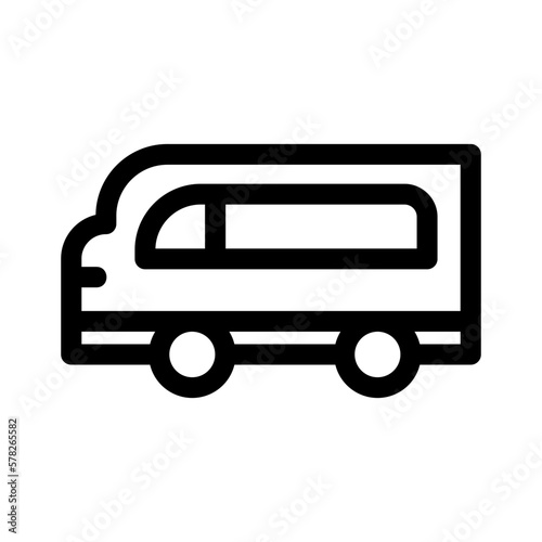 minibus icon or logo isolated sign symbol vector illustration - high quality black style vector icons
