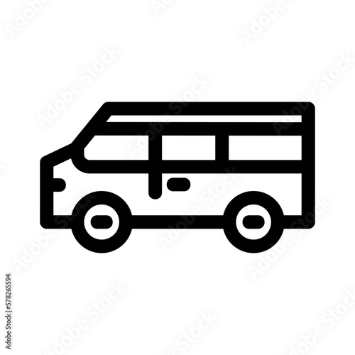 minibus icon or logo isolated sign symbol vector illustration - high quality black style vector icons
