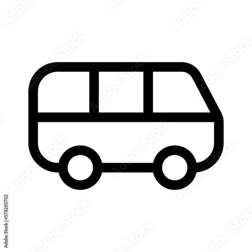 minibus icon or logo isolated sign symbol vector illustration - high quality black style vector icons
