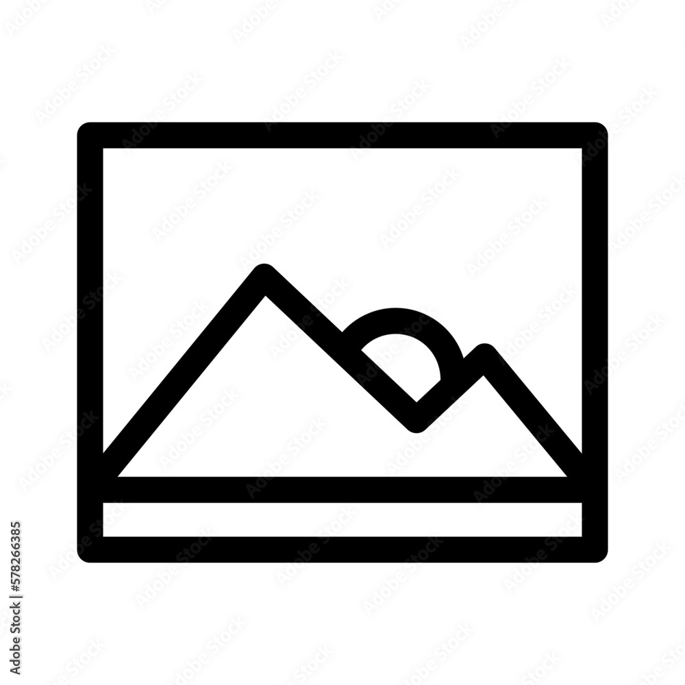 picture icon or logo isolated sign symbol vector illustration - high quality black style vector icons
