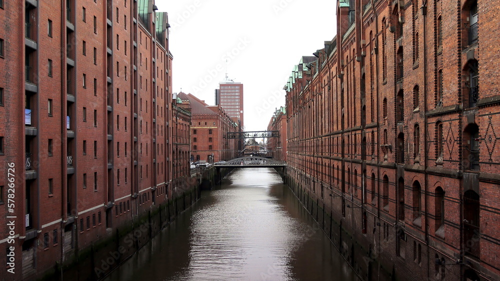 Naklejka premium Hamburg Speicherstadt