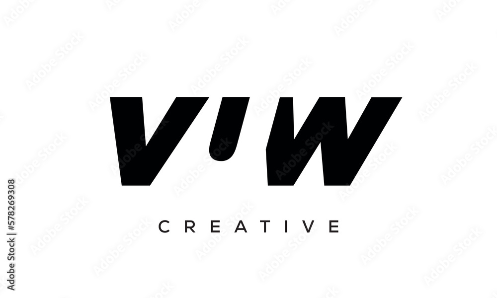 VXW letters negative space logo design. creative typography monogram vector VXW letters negative space logo design. creative typography monogram vector