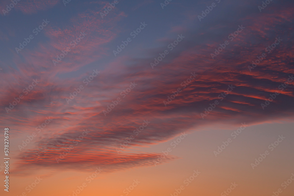 clouds during sunset in Czech Repulic