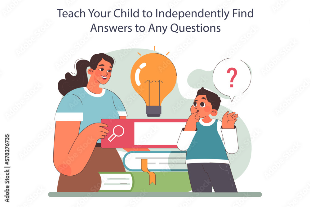 Teach your child to independently find answers to any questions