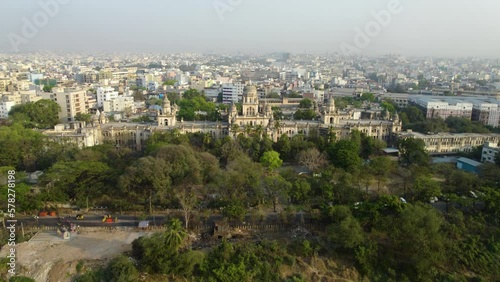 Osmania General Hospital hyderabad areal view 4k 30p daytime photo