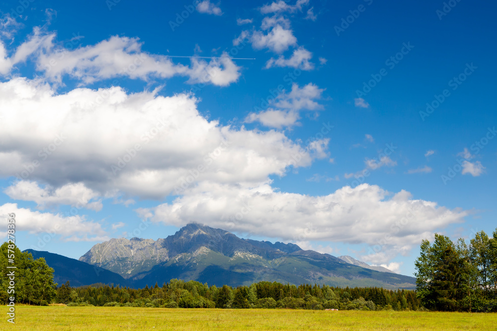 High Tatras with the dominant mountain Krivan, Slovakia High Tatras with the dominant mountain Krivan, Slovakia