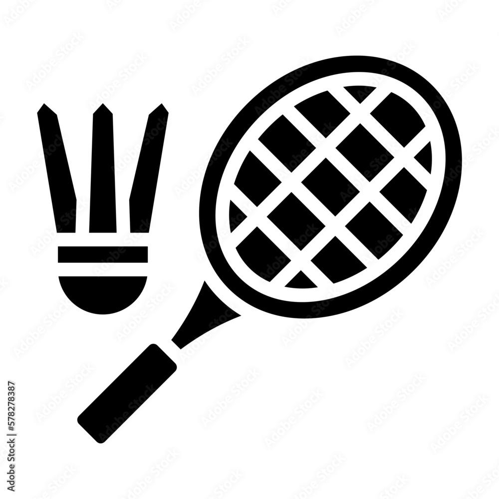 Vector Design Badminton Icon Style Vector Design Badminton Icon Style