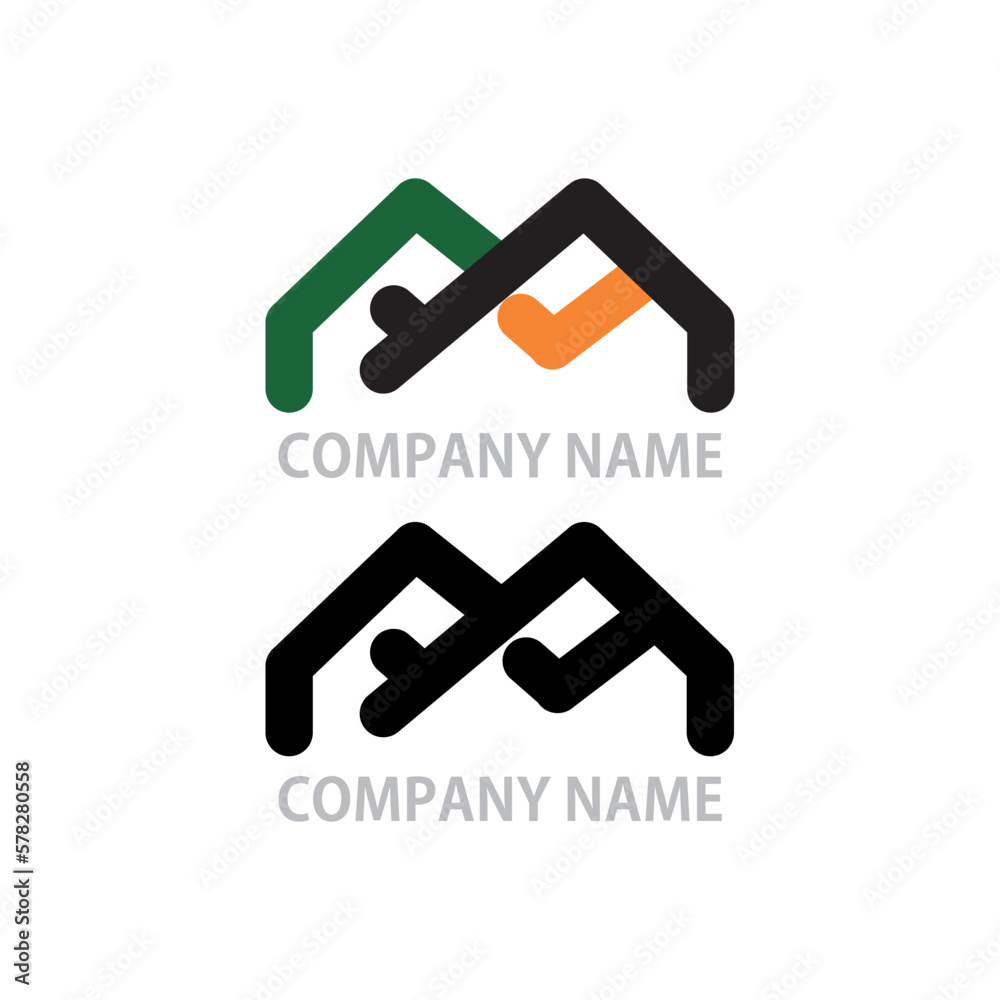 Letter MPP construction logo design concept. Initial logo for Letter MPP construction logo design concept. Initial logo for