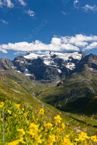 Landscape near Col de l Iseran  Savoy  France