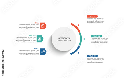 presentation business infographic template design