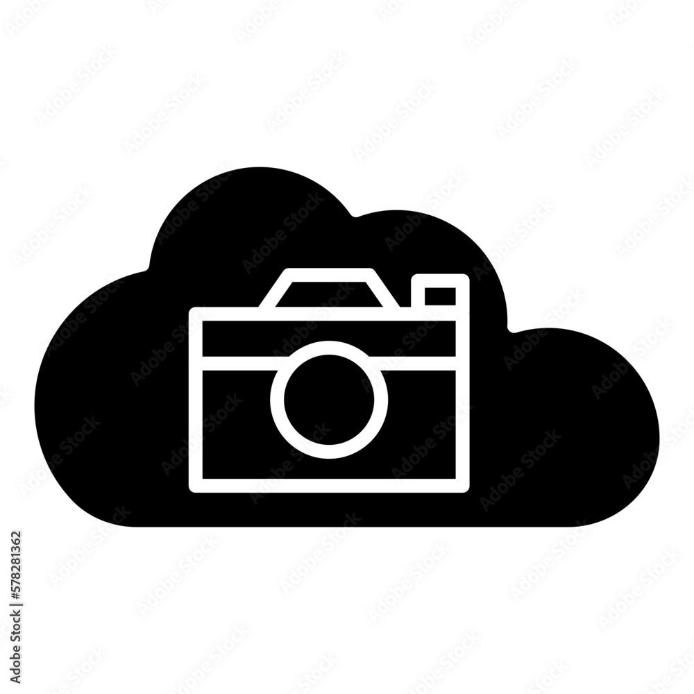 camera cloud computing icon
