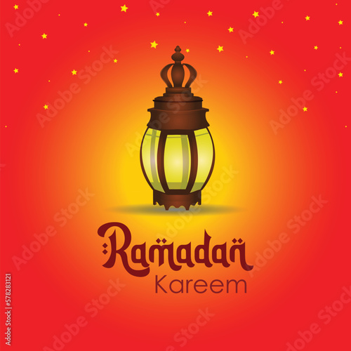 Ramadan kareem vector background template design photo