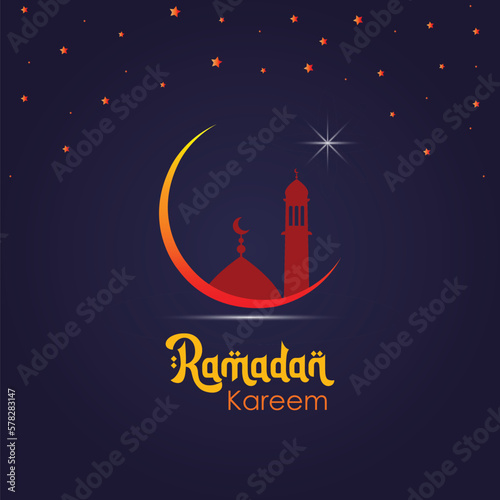 Ramadan kareem vector background template design