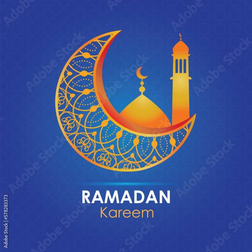 Ramadan kareem vector background template design