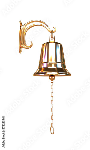 gold metal door bell