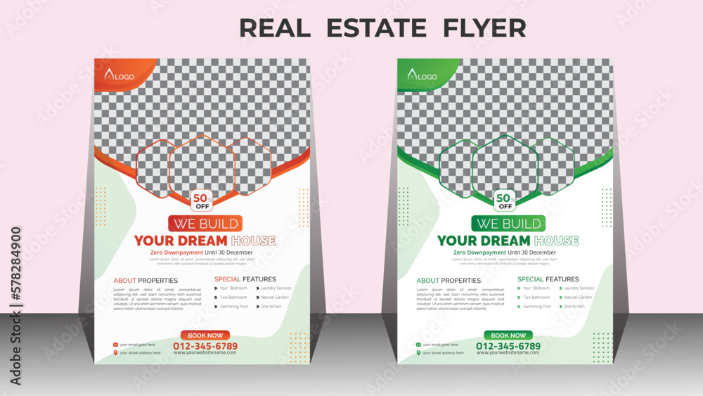 Modern abstract real estate flyer a4 vector layout template. Marketing proposal leaflet or poster banner cover design. Real estate template design print ready. Modern abstract real estate flyer a4 vector layout template. Marketing proposal leaflet or poster banner cover design. Real estate template design print ready.