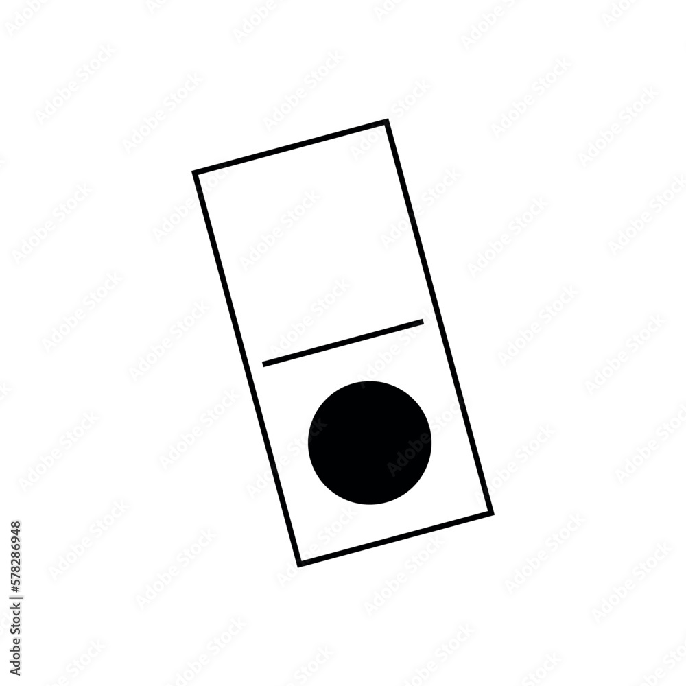 Domino Card Icon Vector Template Domino Card Icon Vector Template