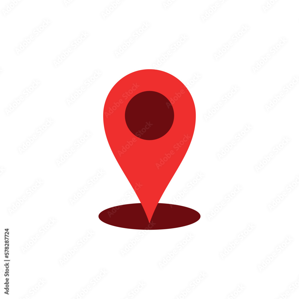 Map Point Location Icon Vector Template Map Point Location Icon Vector Template