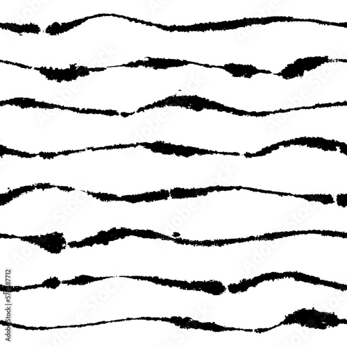 Messy Wavy Inky Pattern on Blotting Paper