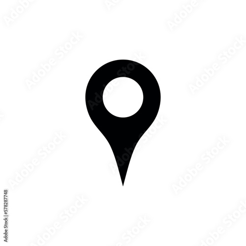 Map Point Location Icon Vector Template 