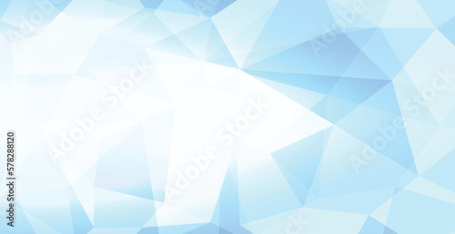 Blue Geometric Shape Pattern. Abstract Polygon Background. Technology Banner Wallpaper. Vector