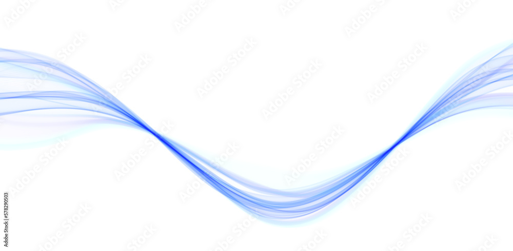 Blue abstract wave. Magic line design. Flow curve motion element. Neon gradient wavy illiustration. Blue abstract wave. Magic line design. Flow curve motion element. Neon gradient wavy illiustration.