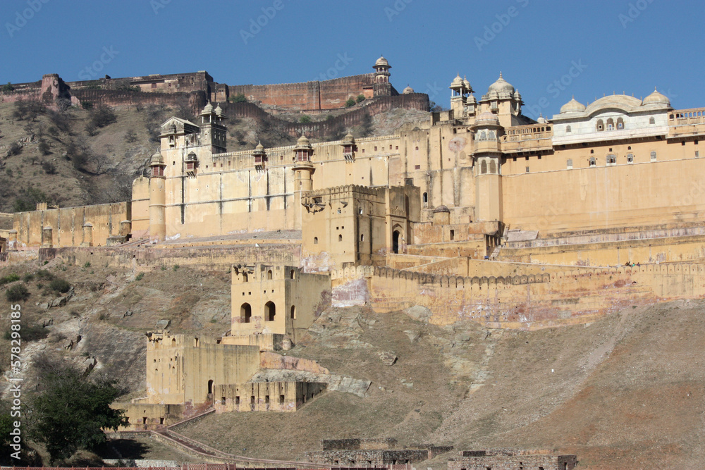 view of the Amber fort, Jaipur, Rajastan, India