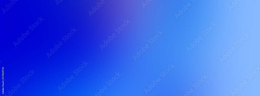 Long banner. bright gradient blue background. Advertising and presentation of cosmetic products. copy space